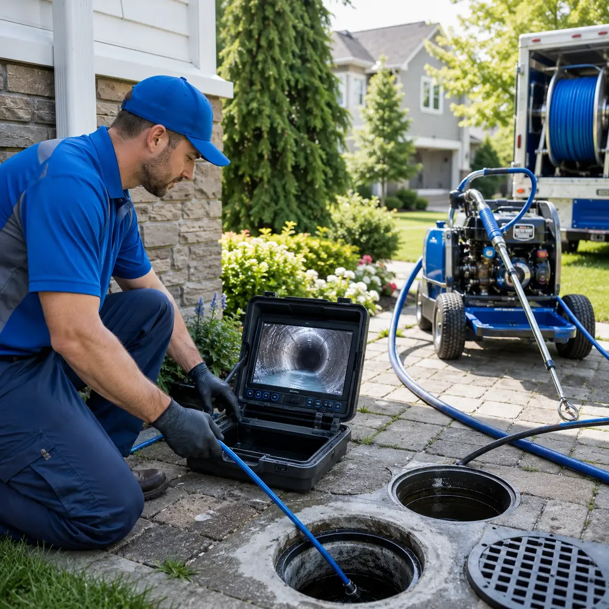 Outdoor drain cleaning professionals serving Bluff Dale, TX