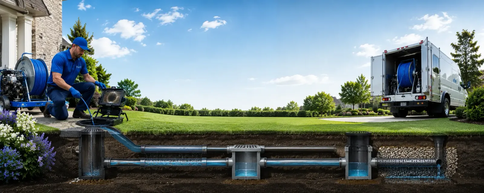 Outdoor drain cleaning information for Bluff Dale, TX